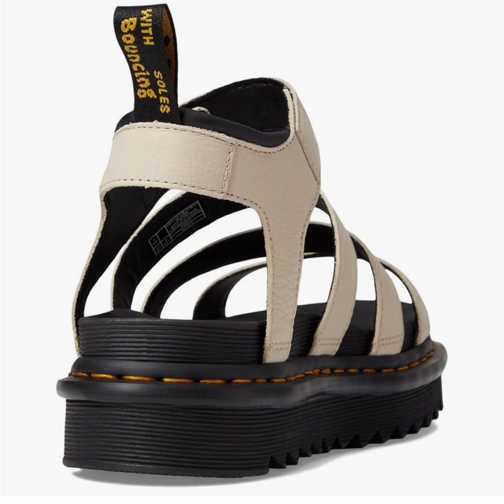 Dr. Martens Blaire Hydro Leather Creme Sandal 10 11 43 EUC - Picture 3 of 10